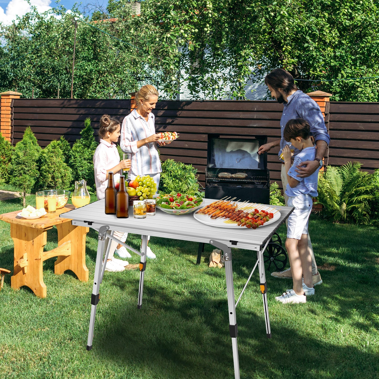 Heavy Duty Folding Table – Perfect for Garden, Camping, BBQs & Parties - Homes Must Haves