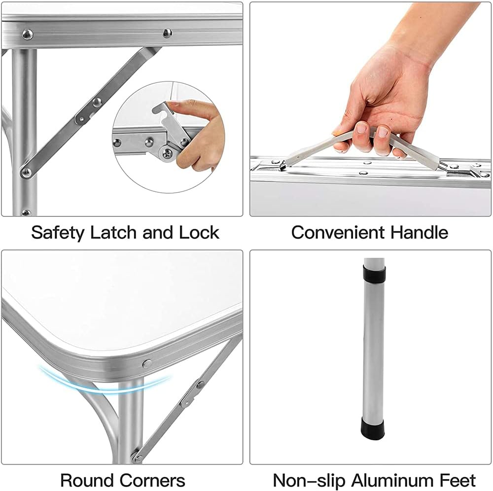 Heavy Duty Folding Table – Perfect for Garden, Camping, BBQs & Parties - Homes Must Haves