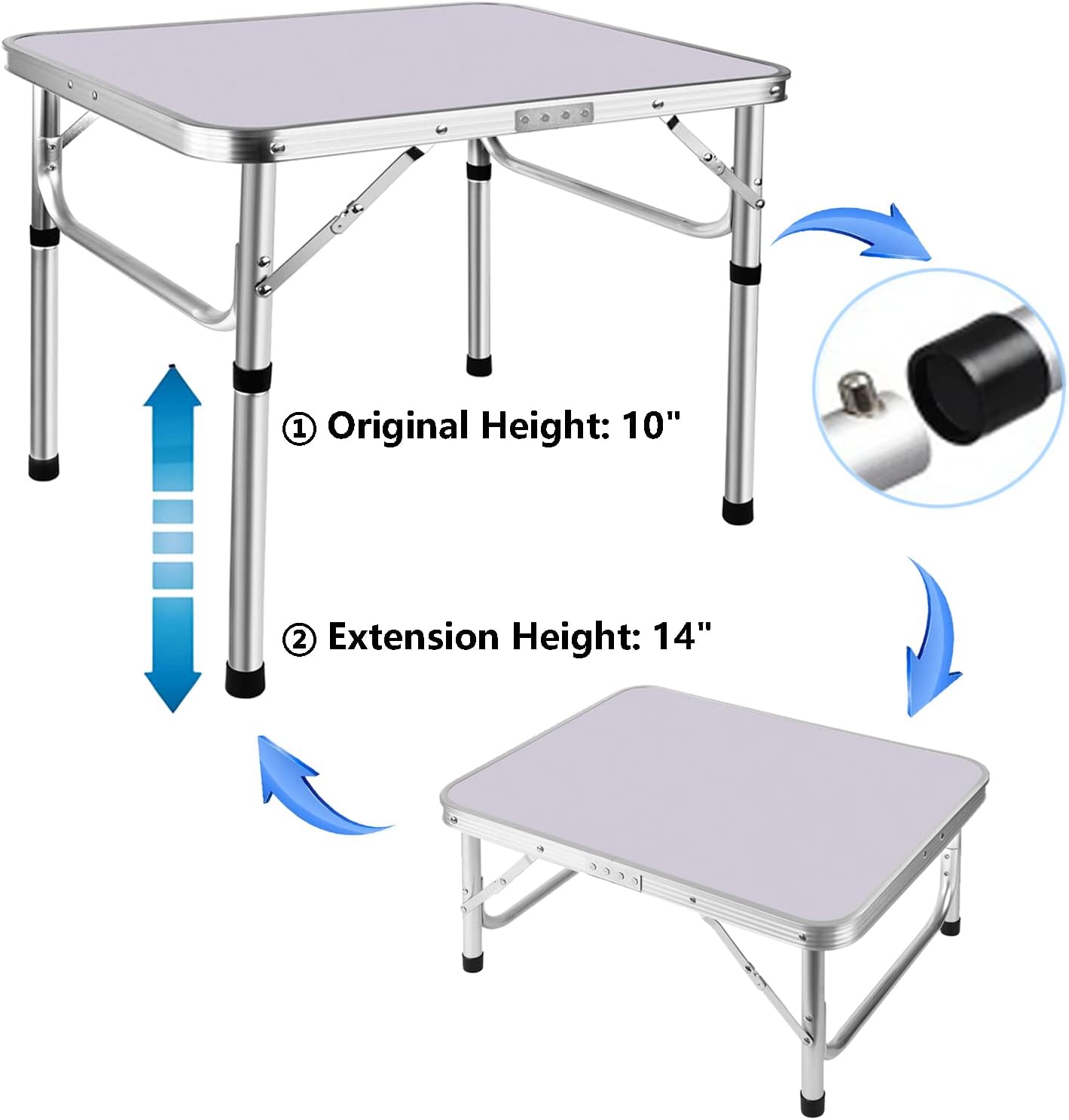 Heavy Duty Folding Table – Perfect for Garden, Camping, BBQs & Parties - Homes Must Haves