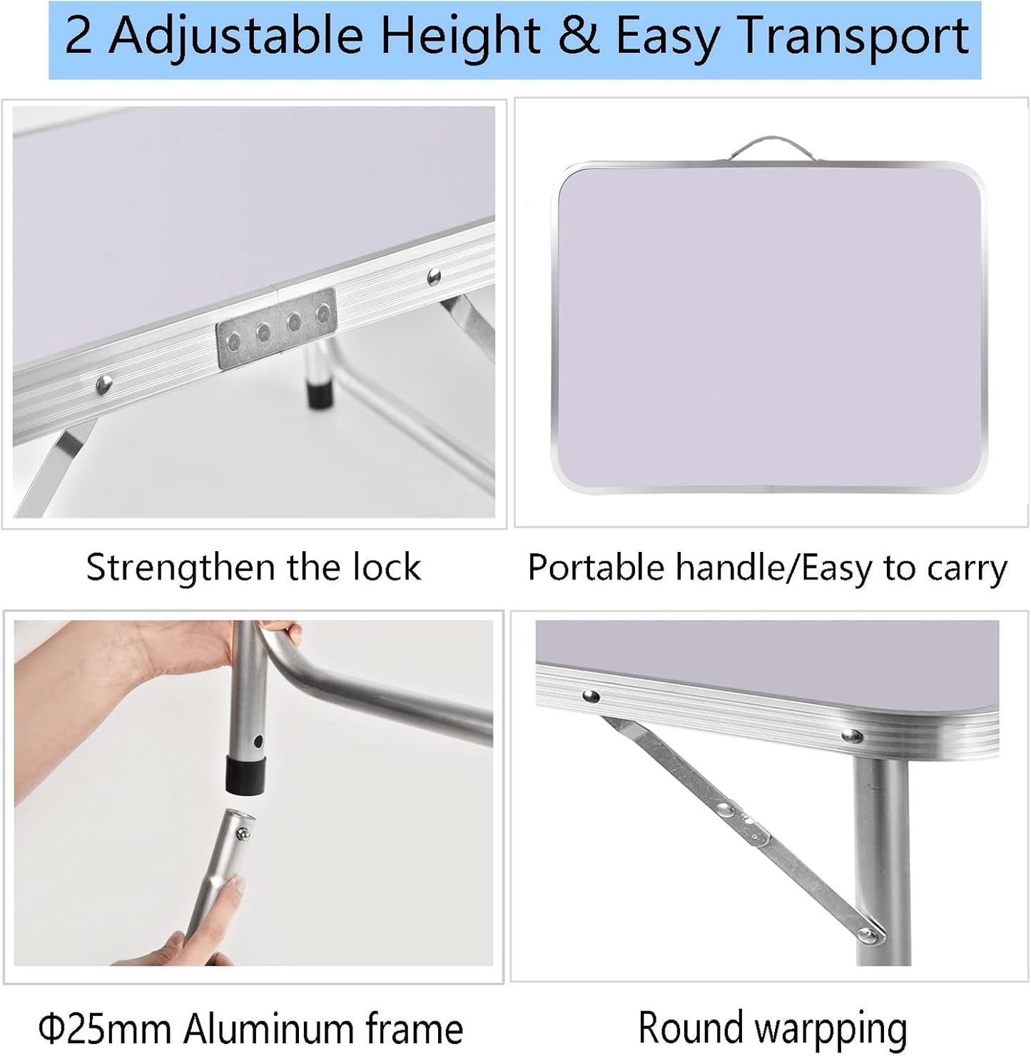 Heavy Duty Folding Table – Perfect for Garden, Camping, BBQs & Parties - Homes Must Haves