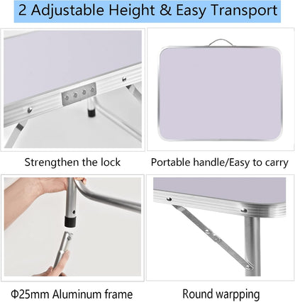 Heavy Duty Folding Table – Perfect for Garden, Camping, BBQs & Parties - Homes Must Haves