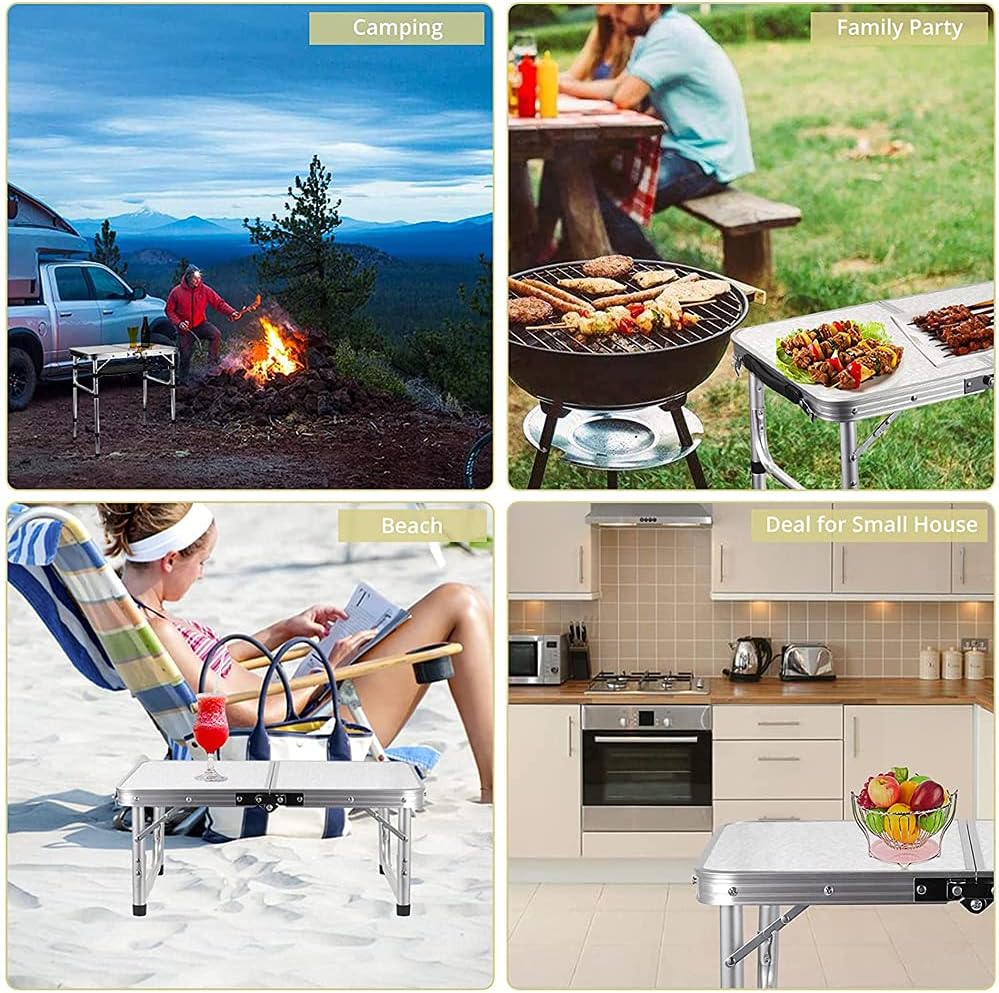 Heavy Duty Folding Table – Perfect for Garden, Camping, BBQs & Parties - Homes Must Haves