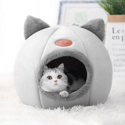 Winter Cat Bed Small Dog House - Cozy Cat Puppy Cave Nest - Homes Must Haves