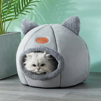 Winter Cat Bed Small Dog House - Cozy Cat Puppy Cave Nest - Homes Must Haves