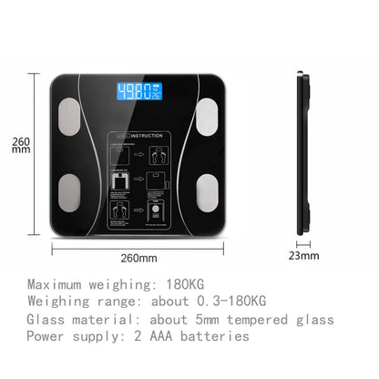 Body Fat Analyser Digital Bathroom Scale - With Smartphone App / Bluetooth-compatible - Homes Must Haves