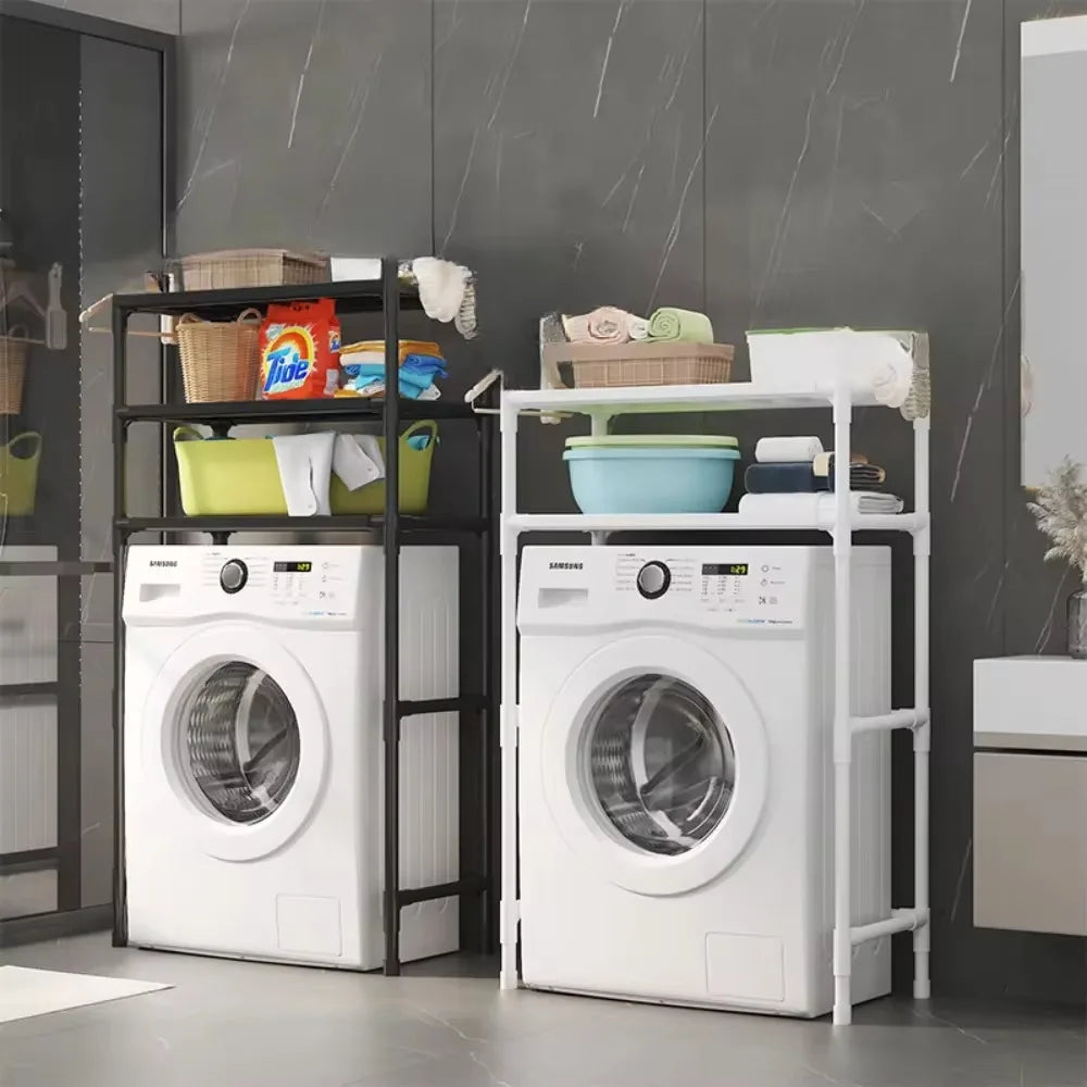 Multi-Layer Floor Standing Over the Toilet / Washer Storage Rack - Homes Must Haves