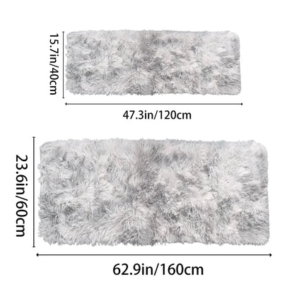 Soft Fluffy Silk Wool Decorative Rug - Bedroom/Coffee Table Rug - Homes Must Haves