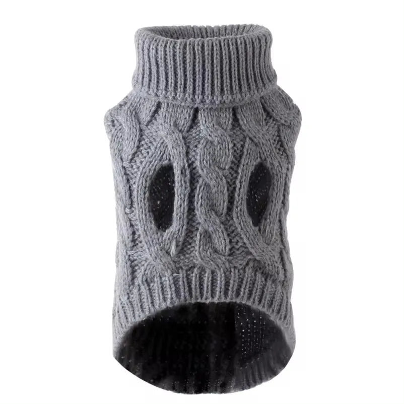 Puppy Dog Turtleneck Sweaters Teddy Jacket for Small Medium Dogs for Winter - Soft Yorkie Coat - Homes Must Haves