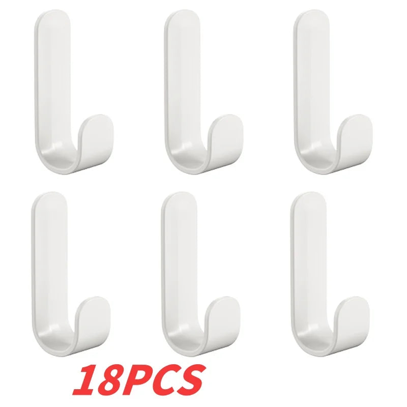 6-Piece Multi-Purpose Wall Organizer – Behind-Door Hook Set for Keys, Towels, Robes & More - Homes Must Haves