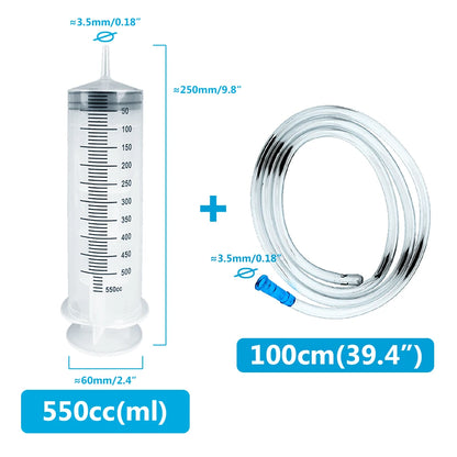 Multifunction 100ml-550ml Syringe With 100cm Hose Pump For Pet Food / Medicine Feeding - Homes Must Haves