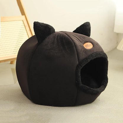 Winter Cat Bed Small Dog House - Cozy Cat Puppy Cave Nest - Homes Must Haves