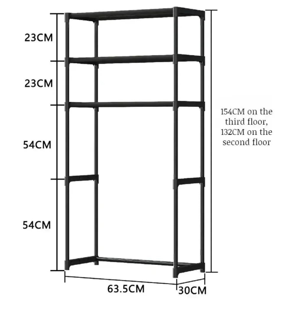 Multi-Layer Floor Standing Over the Toilet / Washer Storage Rack - Homes Must Haves