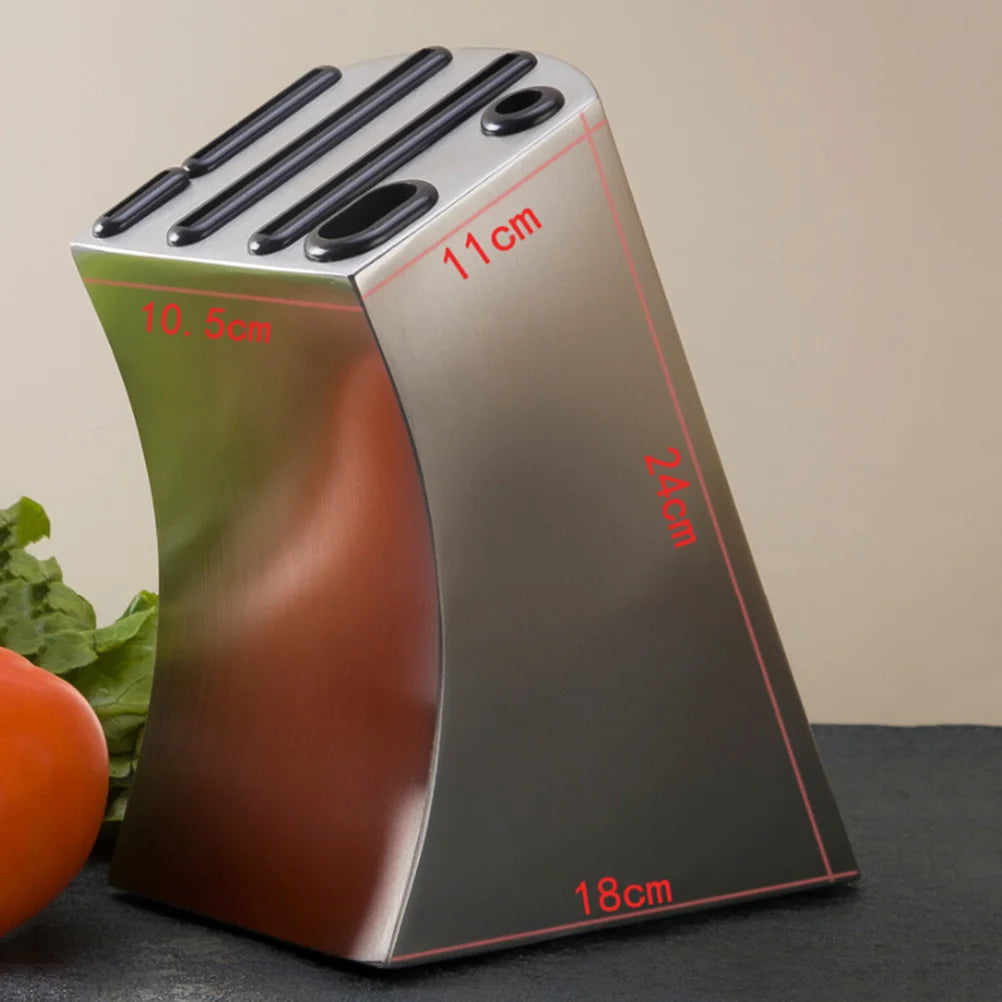 Stainless Steel Knife Block Storage Rack Knife Holder Knife - Homes Must Haves