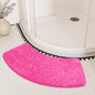 Curved Bathroom Shower Mat - Pebble Embossed Non-slip Absorbent - Homes Must Haves