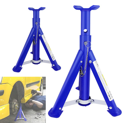 Heavy Duty Axle Jack Stands 3 Tonne Load Capacity, 4 Stages Height Adjustment 305mm to 415mm for Car Lifting Repair - 2 Pack - Homes Must Haves