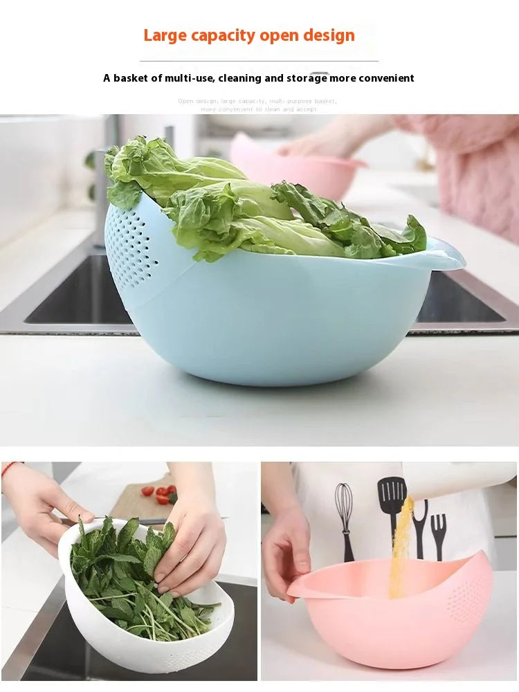 Silicone Colander (Strainer) for Washing Rice, Fruits, Vegetables - Homes Must Haves