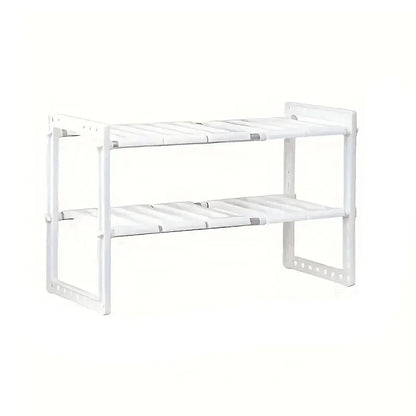 Cabinet Organiser Shelves, Stackable Kitchen Counter / Under Sink Shelves, - Homes Must Haves