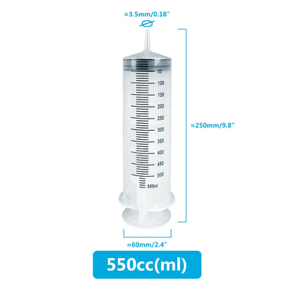 Multifunction 100ml-550ml Syringe With 100cm Hose Pump For Pet Food / Medicine Feeding - Homes Must Haves