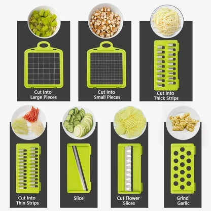 14/16 in 1 Multifunctional Vegetable Chopper - Homes Must Haves