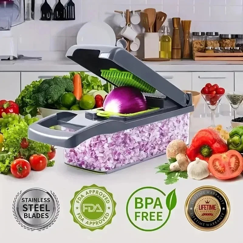 14/16 in 1 Multifunctional Vegetable Chopper - Homes Must Haves