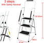 2-4 Steps Ladder Portable Foldable Anti Slip Feet for Indoor Outdoor Use - Homes Must Haves