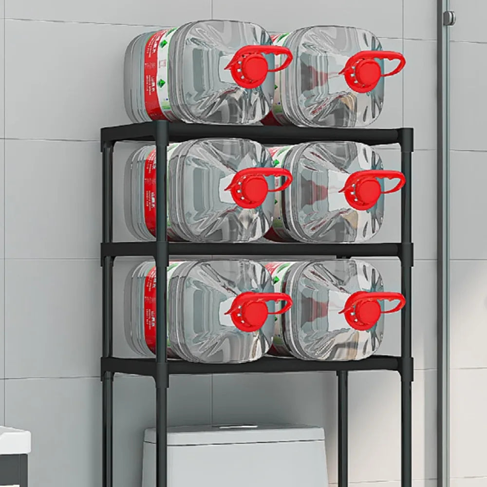 Multi-Layer Floor Standing Over the Toilet / Washer Storage Rack - Homes Must Haves