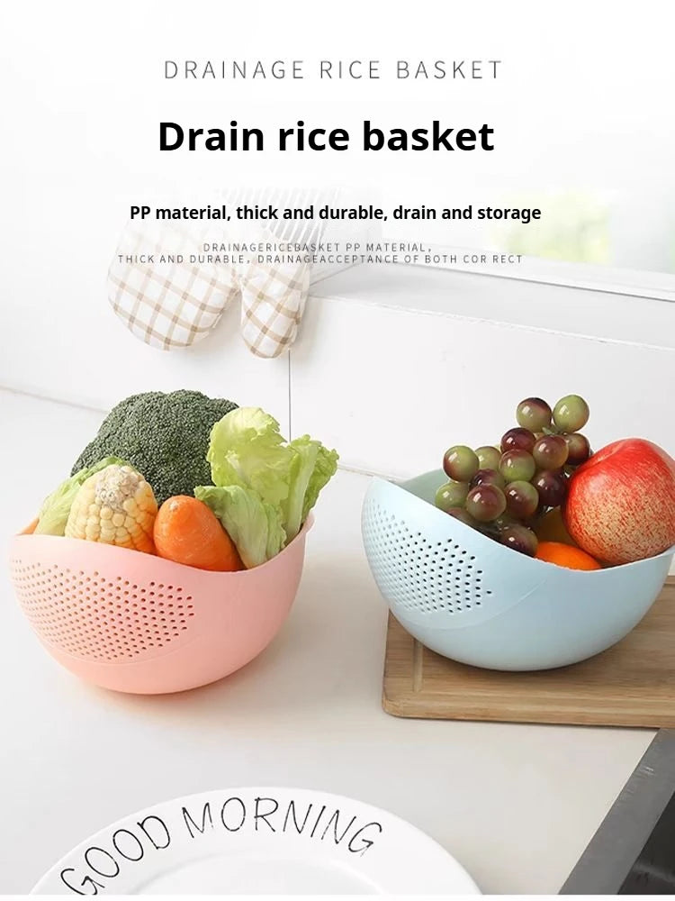 Silicone Colander (Strainer) for Washing Rice, Fruits, Vegetables - Homes Must Haves