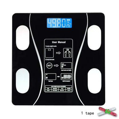 Body Fat Analyser Digital Bathroom Scale - With Smartphone App / Bluetooth-compatible - Homes Must Haves