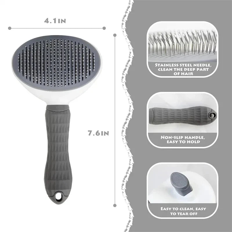 Self-cleaning Pet Hair Removal Comb - Homes Must Haves