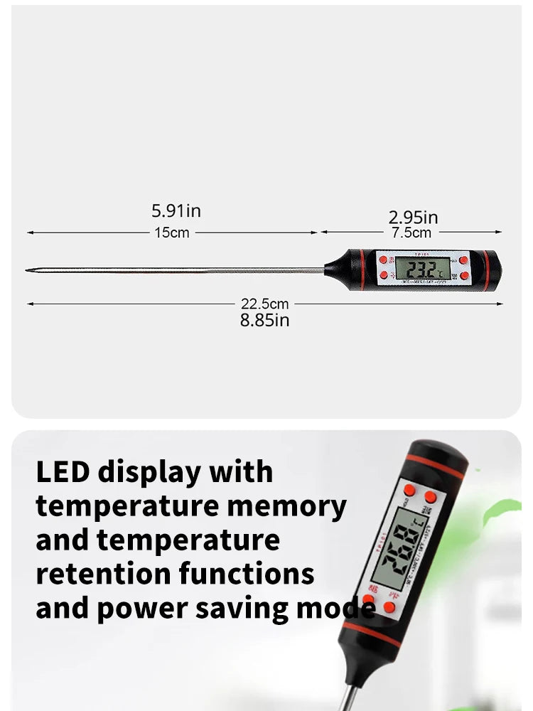 Digital Food Thermometer - Probe Type £9.99 - Homes Must Haves