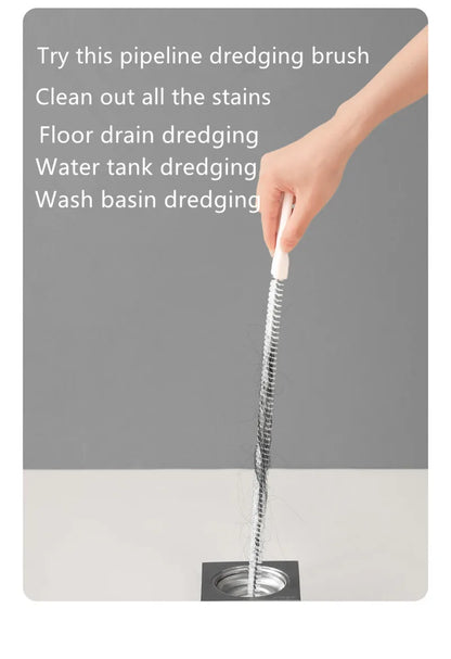 Flexible Pipe Dredging Brush for Kitchen / Bathroom Drains - Homes Must Haves