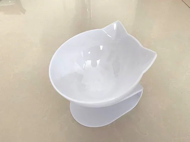 Non-Slip Slanted Cat & Dog Food / Water Bowl With Stand - Anti-Spill - Homes Must Haves