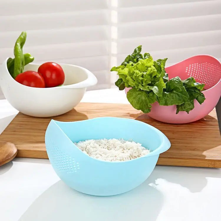 Silicone Colander (Strainer) for Washing Rice, Fruits, Vegetables - Homes Must Haves