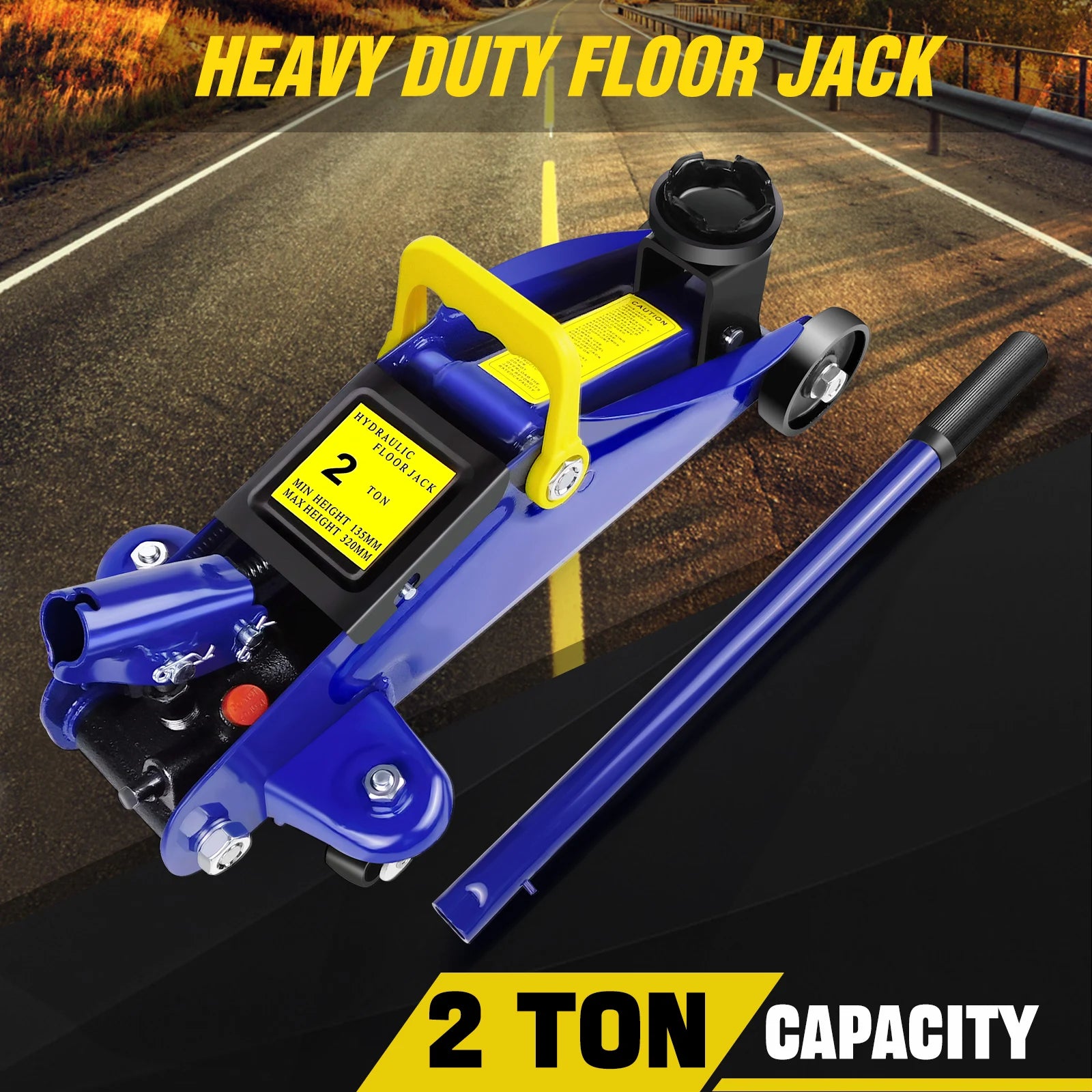 2-Ton Hydraulic Trolley Jack – Heavy Duty Floor Jack - Homes Must Haves