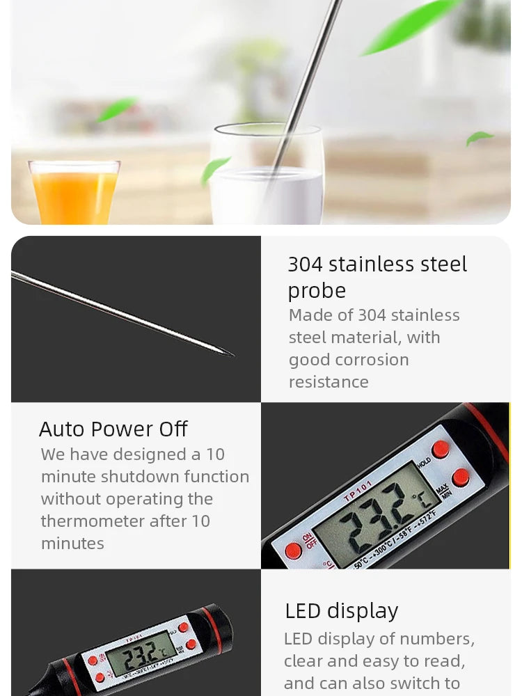 Digital Food Thermometer - Probe Type £9.99 - Homes Must Haves