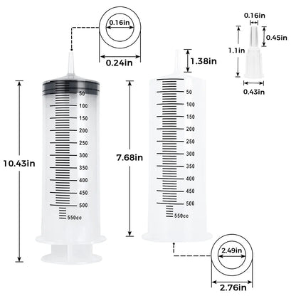 Multifunction 100ml-550ml Syringe With 100cm Hose Pump For Pet Food / Medicine Feeding - Homes Must Haves