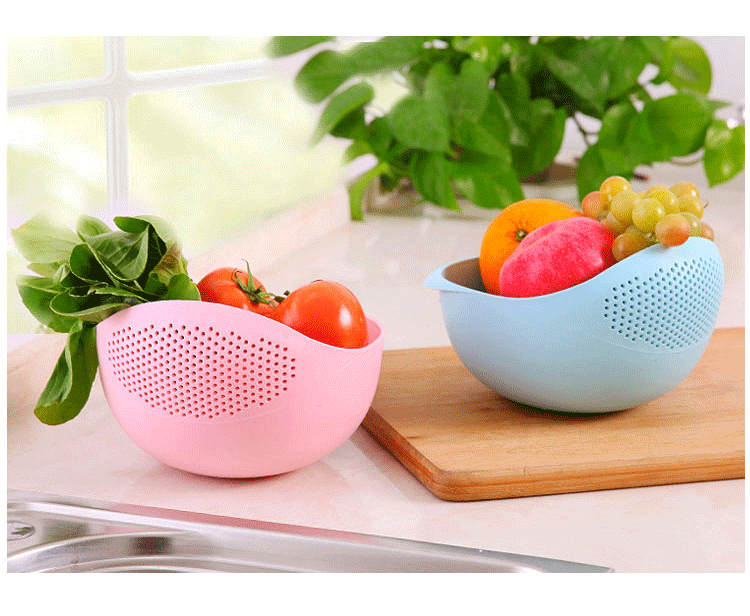 Silicone Colander (Strainer) for Washing Rice, Fruits, Vegetables - Homes Must Haves