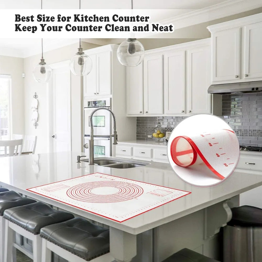 Silicone Baking / Kneading Mat for Dough - Homes Must Haves