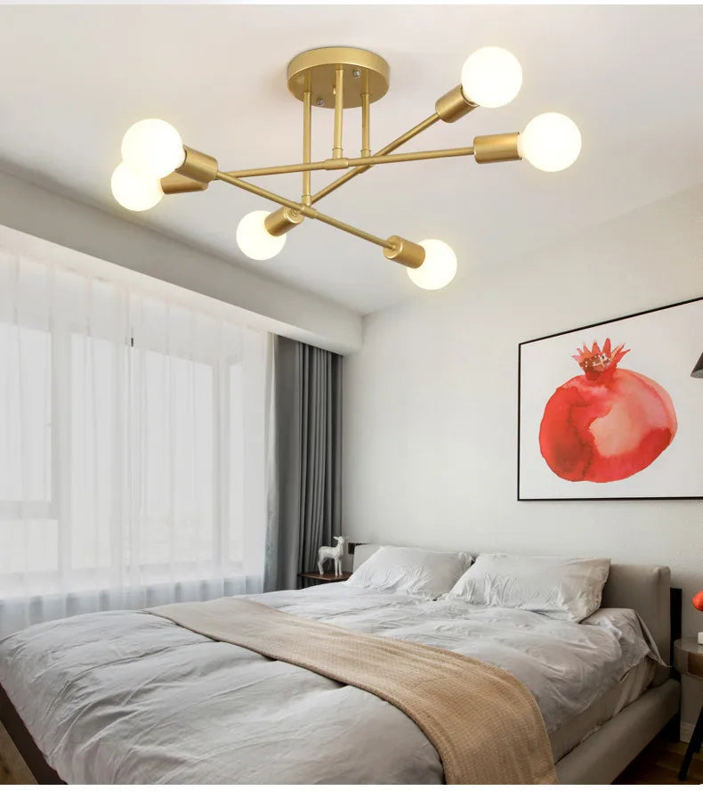 Modern Chandelier Simple Home Decor Bedroom Lighting - Homes Must Haves