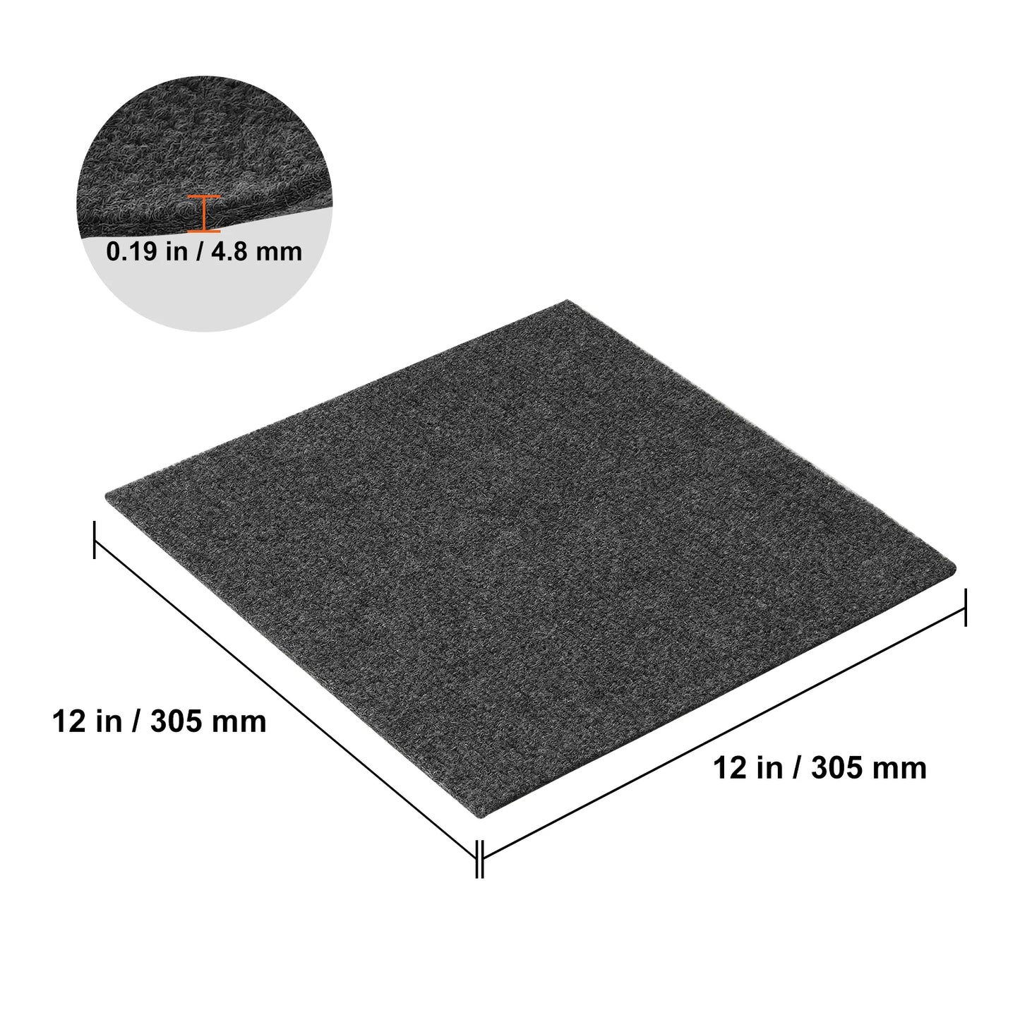 Carpet Tiles Peel & Stick Self Adhesive Soft Padded Carpet Tiles - Homes Must Haves