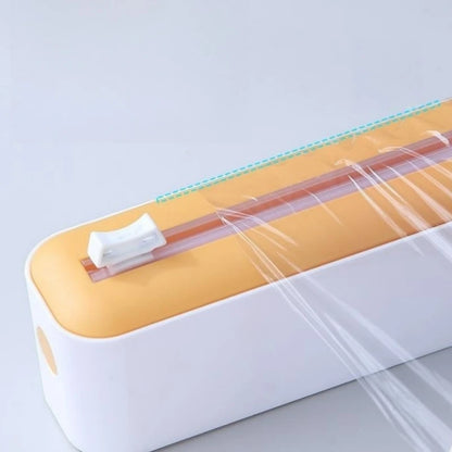 Aluminium Foil and Cling Wrap Film Dispenser with Cutter Food Plastic Cling Wrap Dispenser - Homes Must Haves