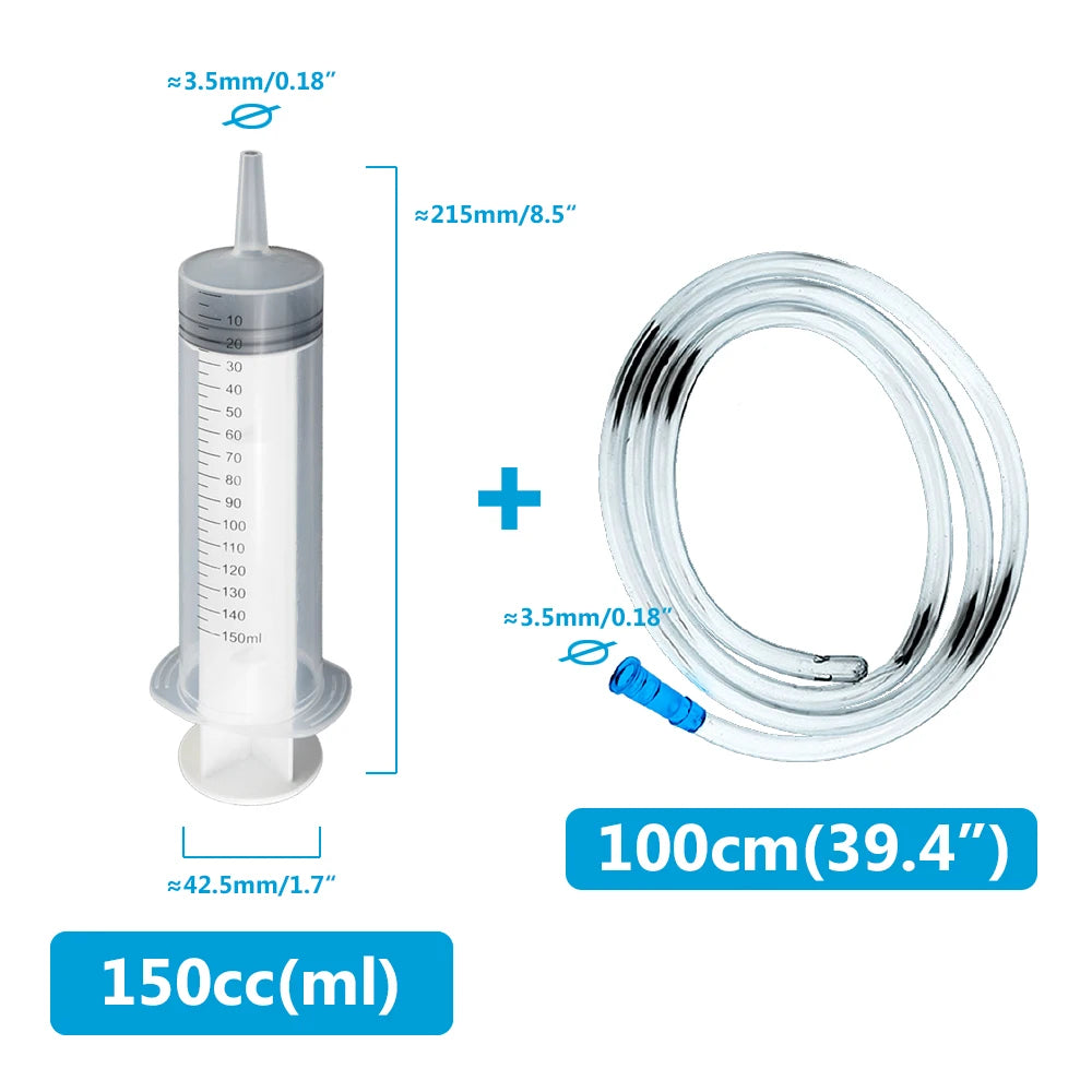 Multifunction 100ml-550ml Syringe With 100cm Hose Pump For Pet Food / Medicine Feeding - Homes Must Haves