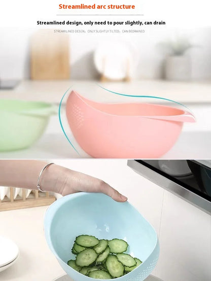 Silicone Colander (Strainer) for Washing Rice, Fruits, Vegetables - Homes Must Haves