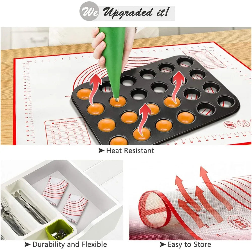 Silicone Baking / Kneading Mat for Dough - Homes Must Haves