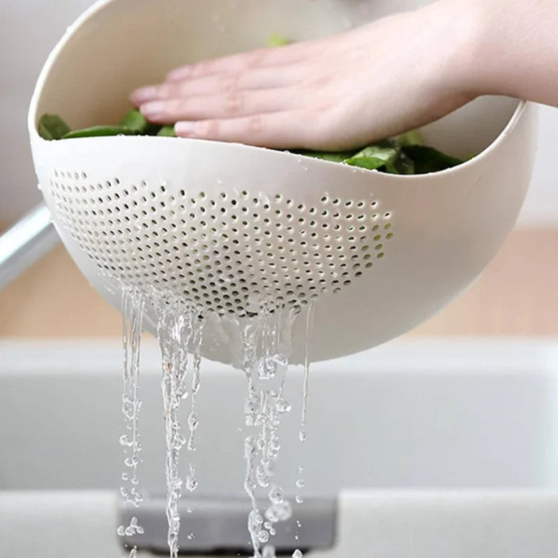 Silicone Colander (Strainer) for Washing Rice, Fruits, Vegetables - Homes Must Haves