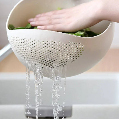 Silicone Colander (Strainer) for Washing Rice, Fruits, Vegetables - Homes Must Haves