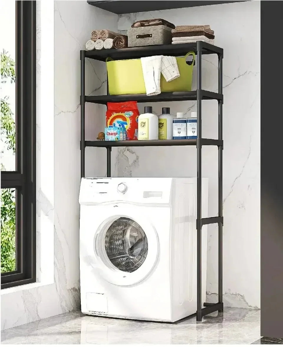 Multi-Layer Floor Standing Over the Toilet / Washer Storage Rack - Homes Must Haves