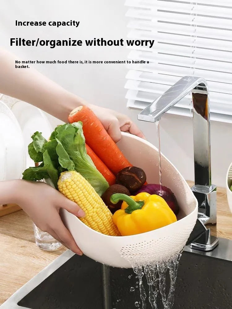 Silicone Colander (Strainer) for Washing Rice, Fruits, Vegetables - Homes Must Haves