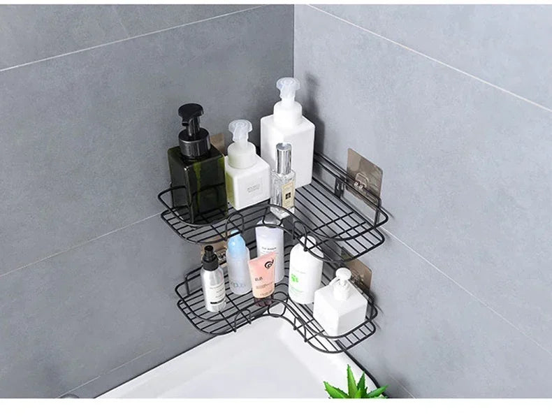 Bathroom Shower Rack Wall Mounted 27x12 cm - Homes Must Haves