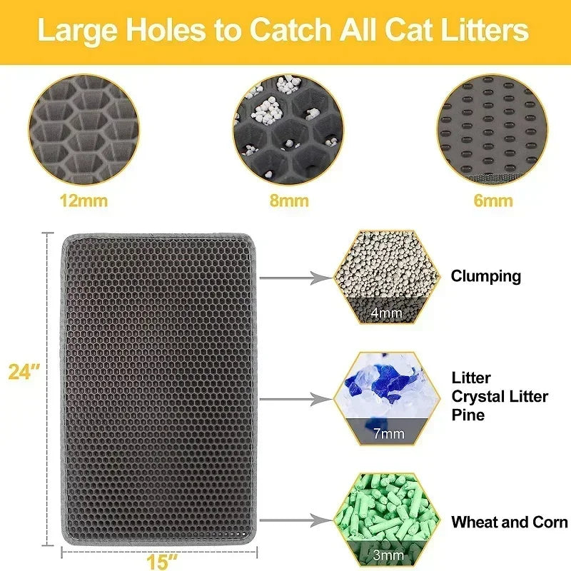 Cat Litter Mat - Waterproof Double Layer - Homes Must Haves